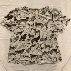 Dog print T-shirt